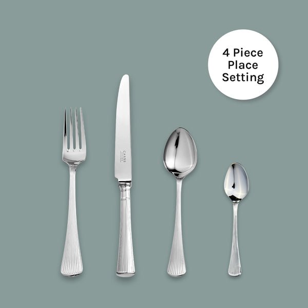 Sandalwood Cutlery 4 Piece Place Setting - Carrs Silver - EB London