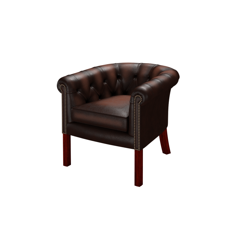 Sofa by Saxon - Lewis Tub Chair - Hand-Burnished Leather - EB London
