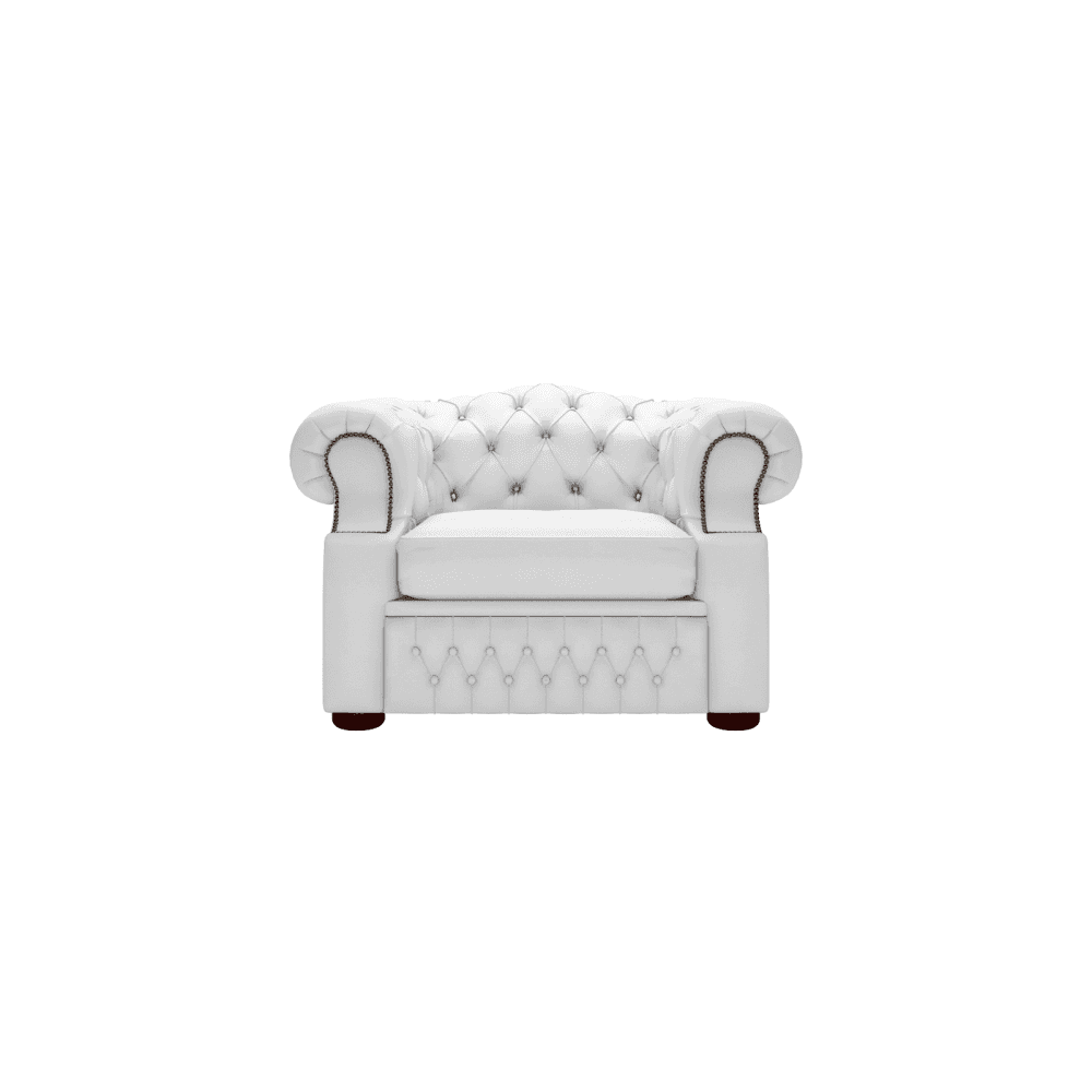 Sofa by Saxon - Oxford Chair - Hand-Burnished Leather - Birch White - EB London