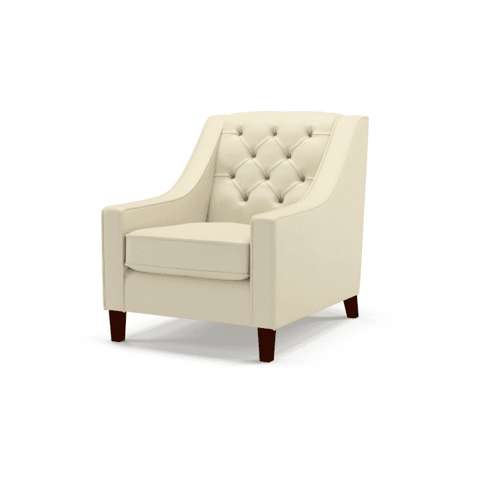 Sofa by Saxon - Islington Chair - Hand-Burnished Leather - Birch Ivory - EB London