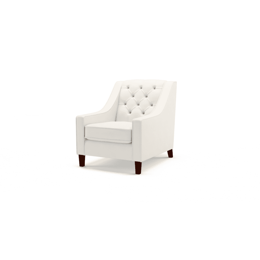 Sofa by Saxon - Islington Chair - Hand-Burnished Leather - Birch White - EB London