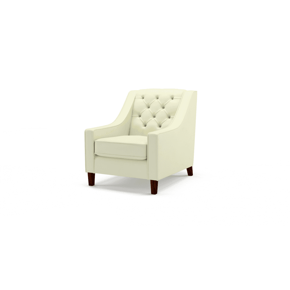 Sofa by Saxon - Islington Chair - Hand-Burnished Leather - Birch Cream - EB London