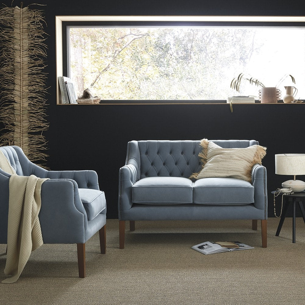 Sofa by Saxon - Thames 2 Seater Sofa - Hand-Burnished Leather - EB London