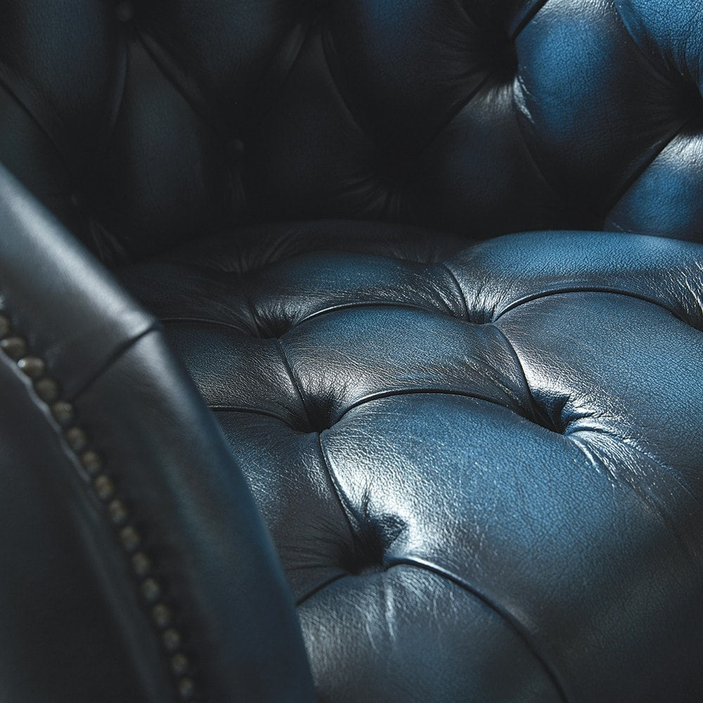 Sofa by Saxon - Burlington 2 Seater Sofa - Hand-Burnished Leather - EB London