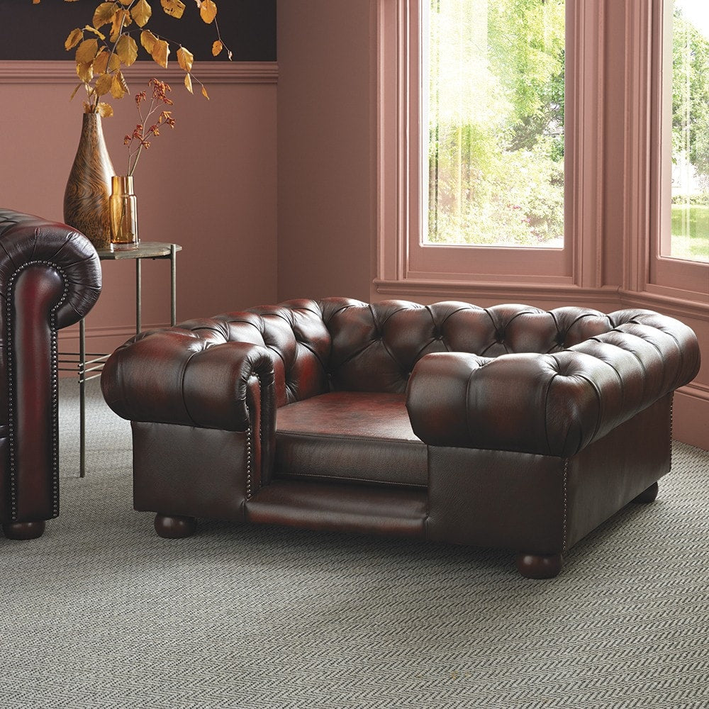 Sofa by Saxon - Lincoln Medium Dog Bed - Hand-Burnished Leather - EB London