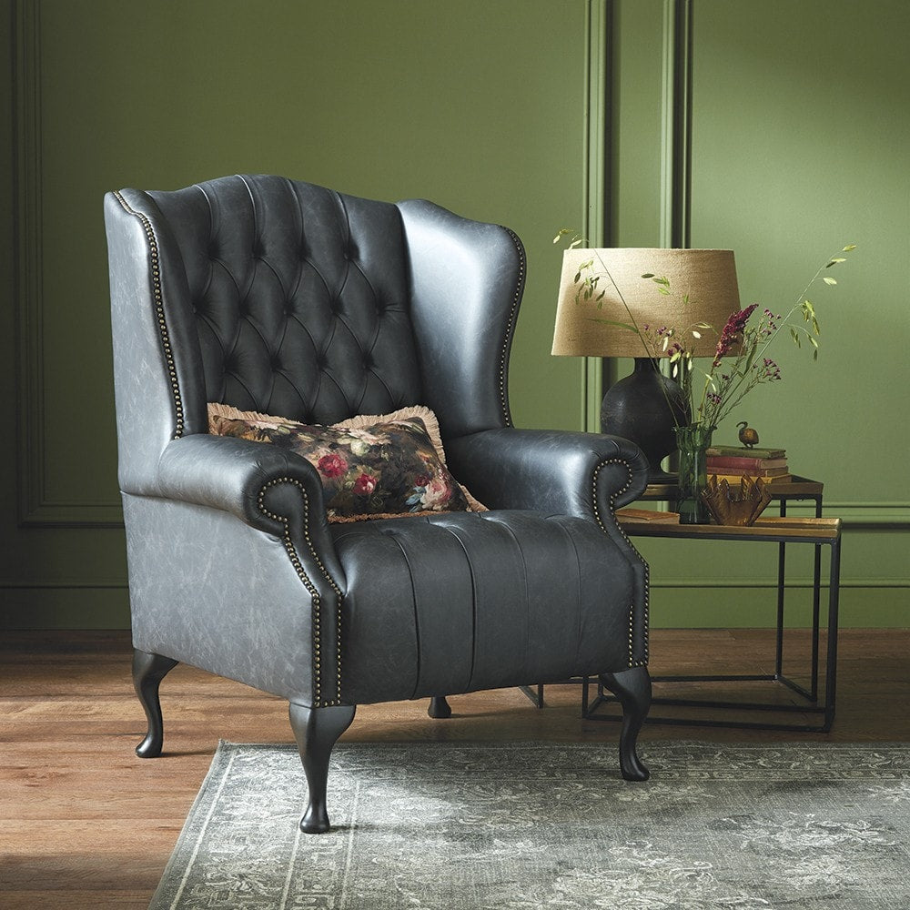 Sofa by Saxon - Stirling Chair - Hand-Burnished Leather - EB London