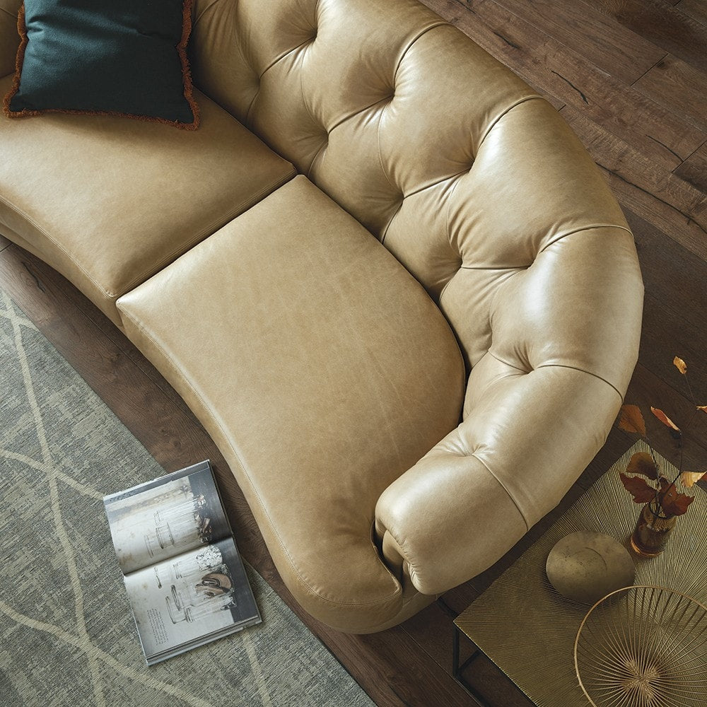 Sofa by Saxon - Stockwood 2 Seater Sofa - Hand-Burnished Leather - EB London