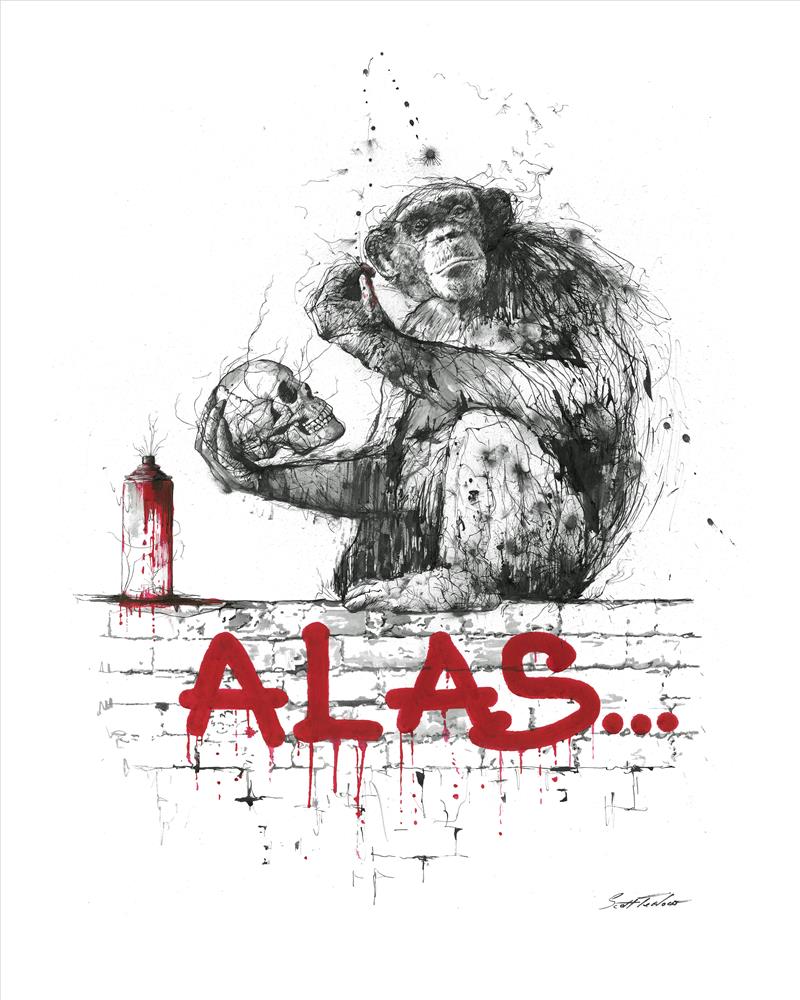 Scott Tetlow | Alas - Miniature | Limited Edition British Art - EB London