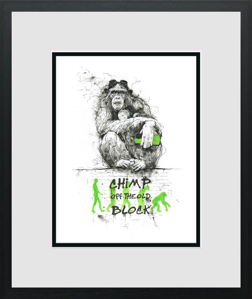 Scott Tetlow | Chimp Off The Old Block - Miniature | Limited Edition British Art - EB London