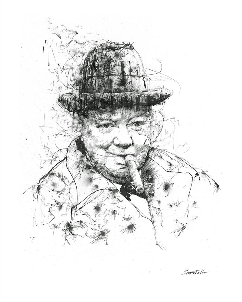 Scott Tetlow | Churchill - Miniature | Limited Edition British Art - EB London