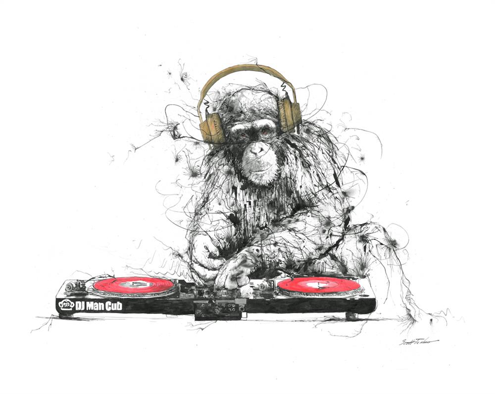 Scott Tetlow | DJ Man Cub II | Limited Edition British Art - EB London