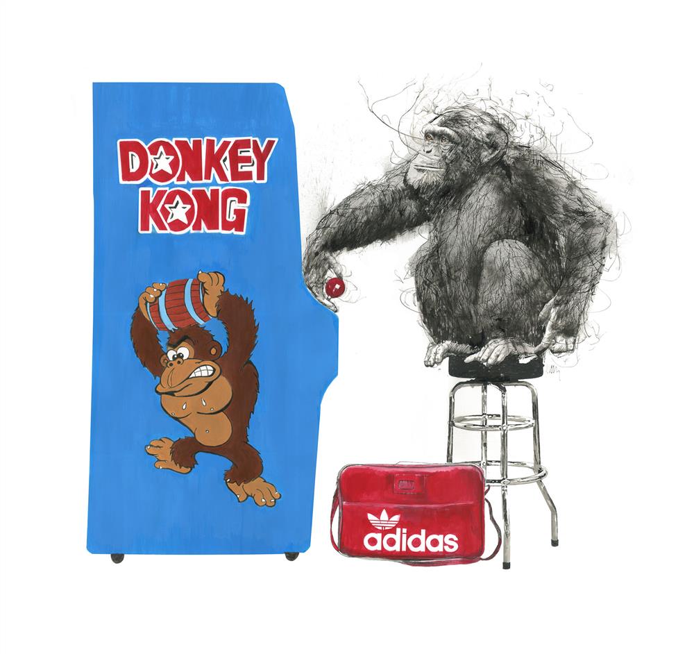 Scott Tetlow | Donkey Kong | Original British Art - EB London