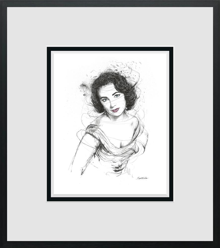 Scott Tetlow | Elizabeth Taylor - Miniature | Limited Edition British Art - EB London