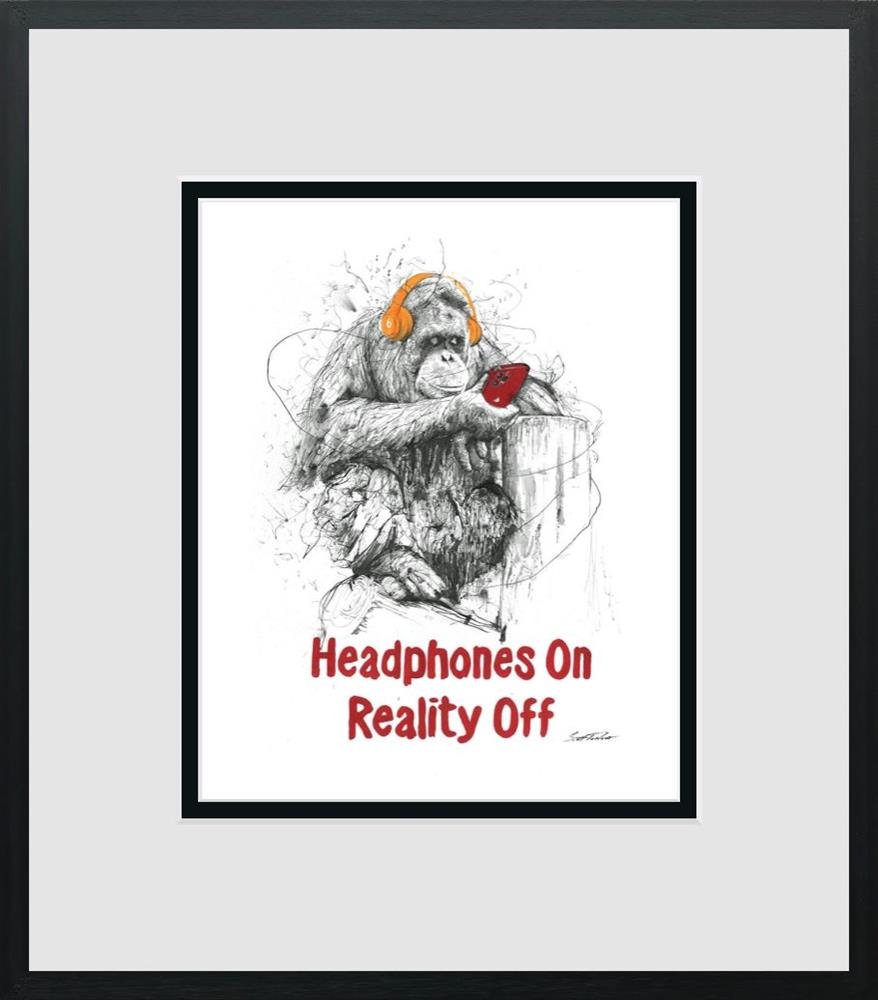 Scott Tetlow | Headphones On, Reality Off - Miniature | Limited Edition British Art - EB London