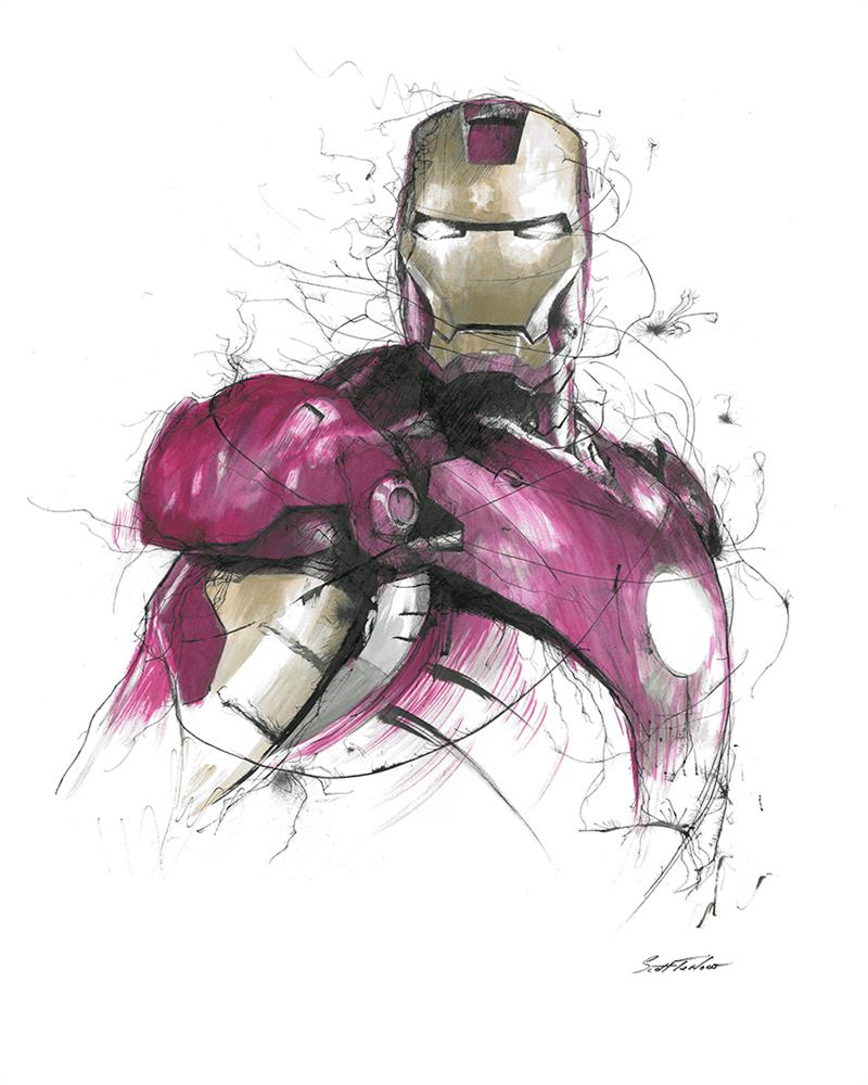 Scott Tetlow | Iron Man - Miniature | Limited Edition British Art - EB London