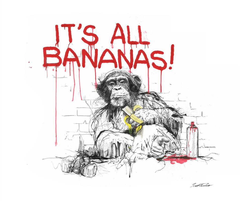 Scott Tetlow | It's All Bananas! - Miniature | Limited Edition British Art - EB London