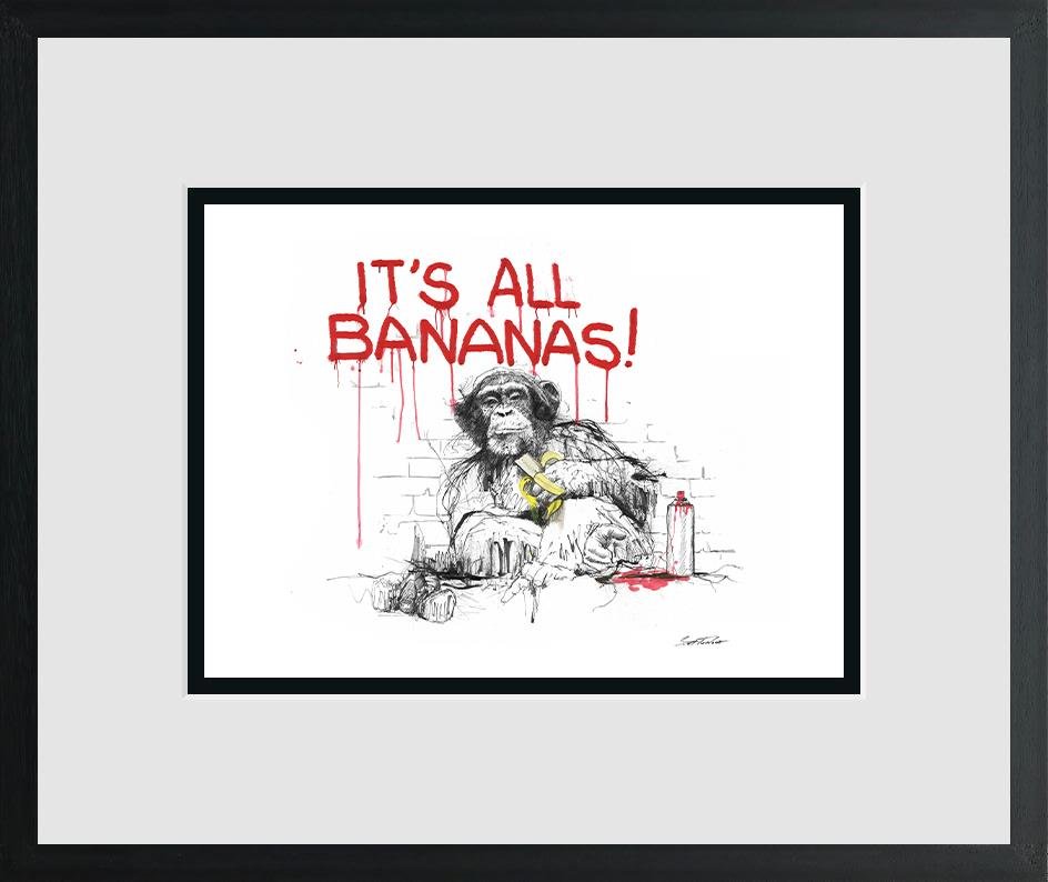 Scott Tetlow | It's All Bananas! - Miniature | Limited Edition British Art - EB London