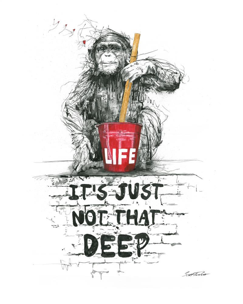 Scott Tetlow | Life, It's Just Not That Deep - Miniature | Limited Edition British Art - EB London