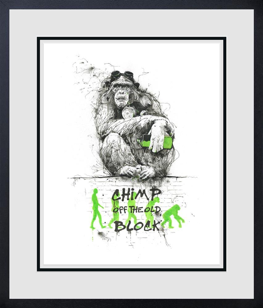 Scott Tetlow | LOW AVAILABILITY - Chimp Off The Old Block | Limited Edition British Art - EB London