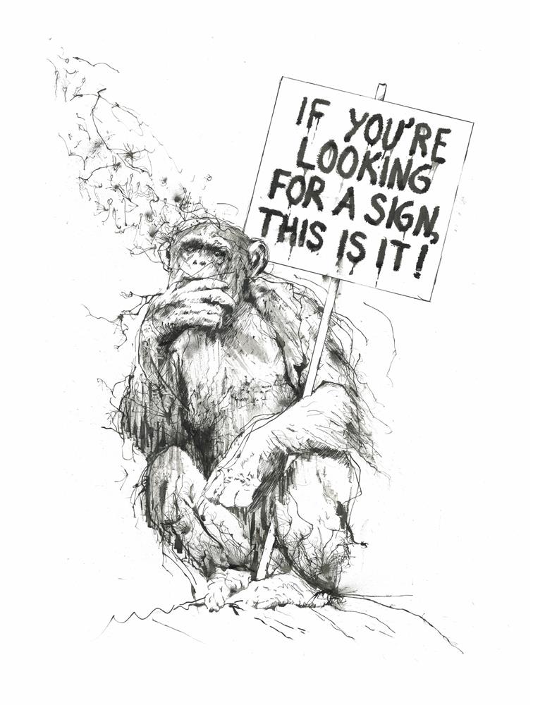 Scott Tetlow | LOW AVAILABILITY - If You're Looking For A Sign | Limited Edition British Art - EB London
