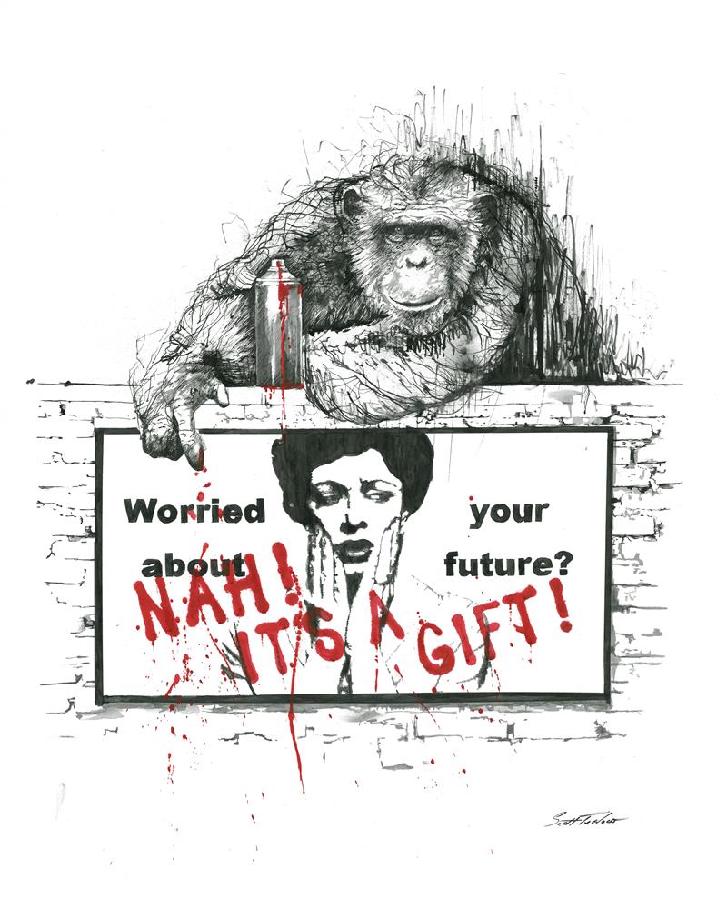 Scott Tetlow | Nah! It's a Gift - Miniature | Limited Edition British Art - EB London