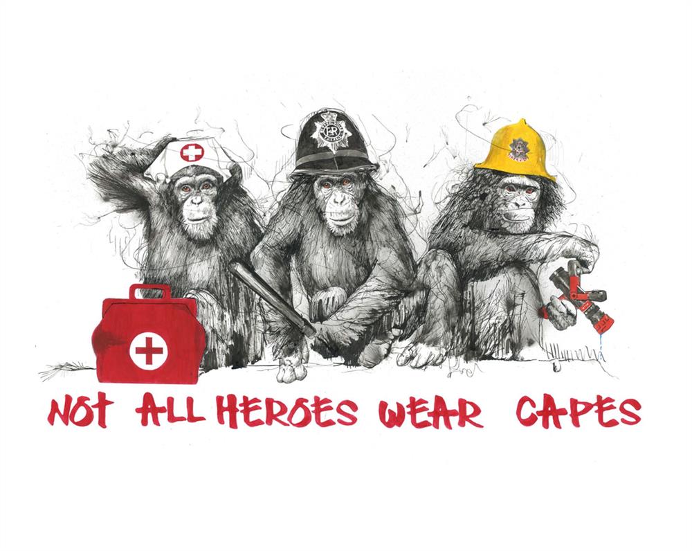 Scott Tetlow | Not All Heroes Wear Capes - Miniature | Limited Edition British Art - EB London