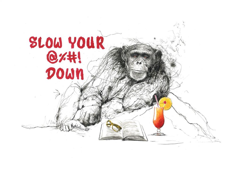 Scott Tetlow | Slow Your @%! Down | Original British Art - EB London