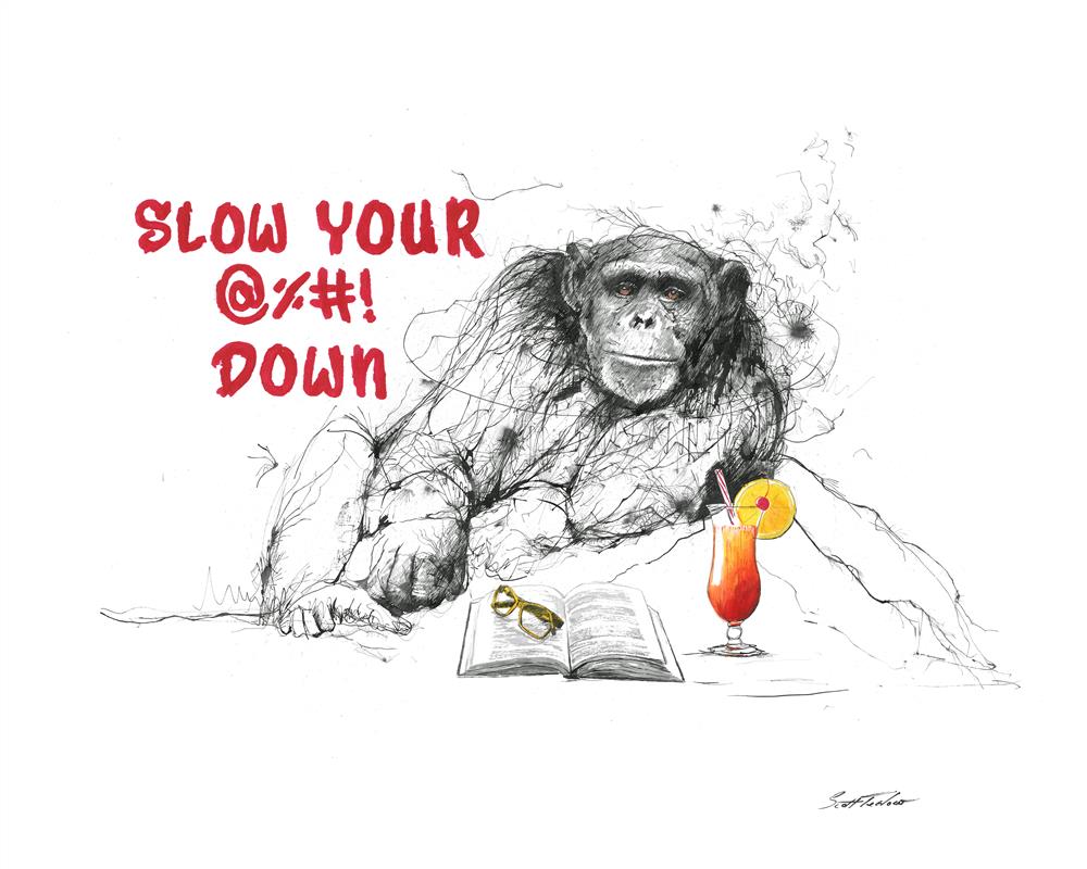 Scott Tetlow | Slow Your @%_! - Miniature | Limited Edition British Art - EB London