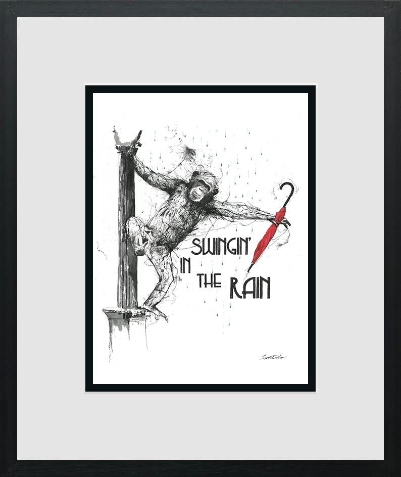 Scott Tetlow | Swingin' In The Rain - Miniature | Limited Edition British Art - EB London