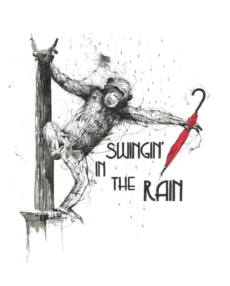 Scott Tetlow | Swinging In The Rain | Limited Edition British Art - EB London