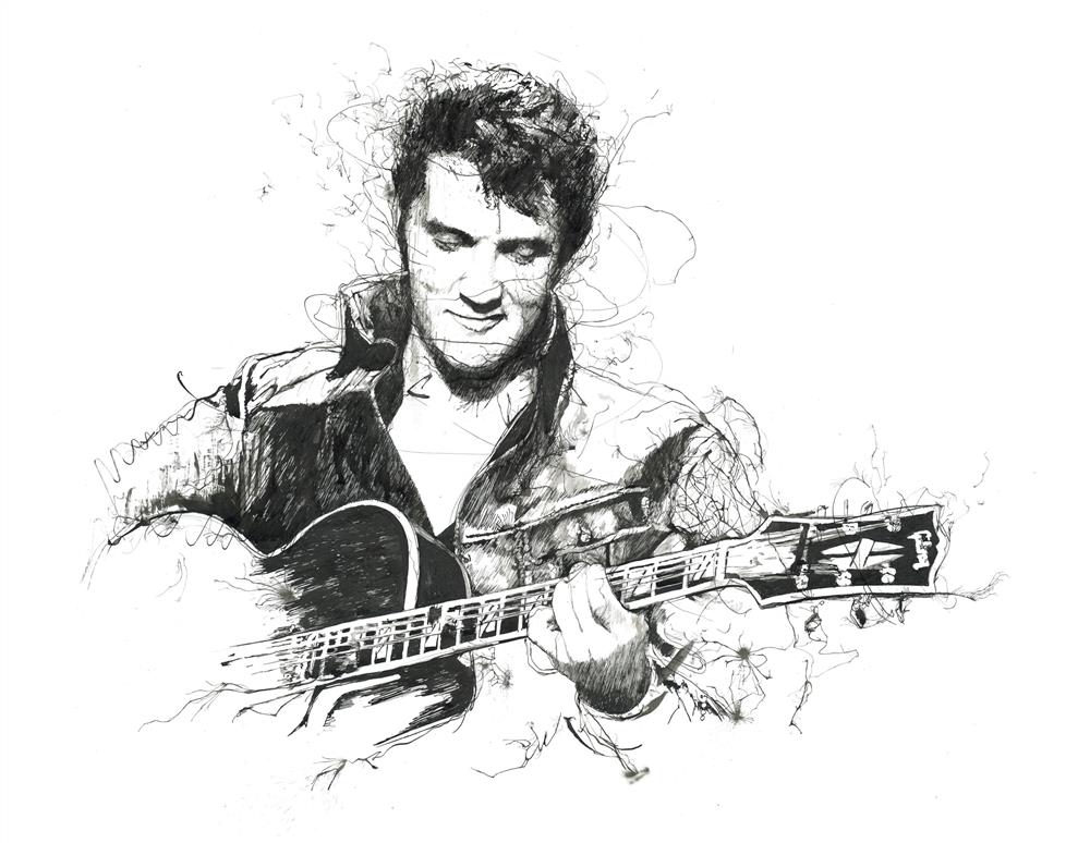 Scott Tetlow | The King Of Rock & Roll - Deluxe | Limited Edition British Art - EB London