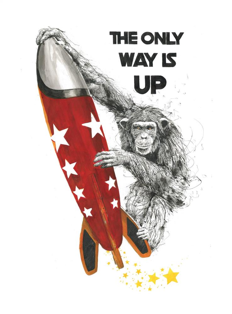 Scott Tetlow | The Only Way Is Up | Limited Edition British Art - EB London