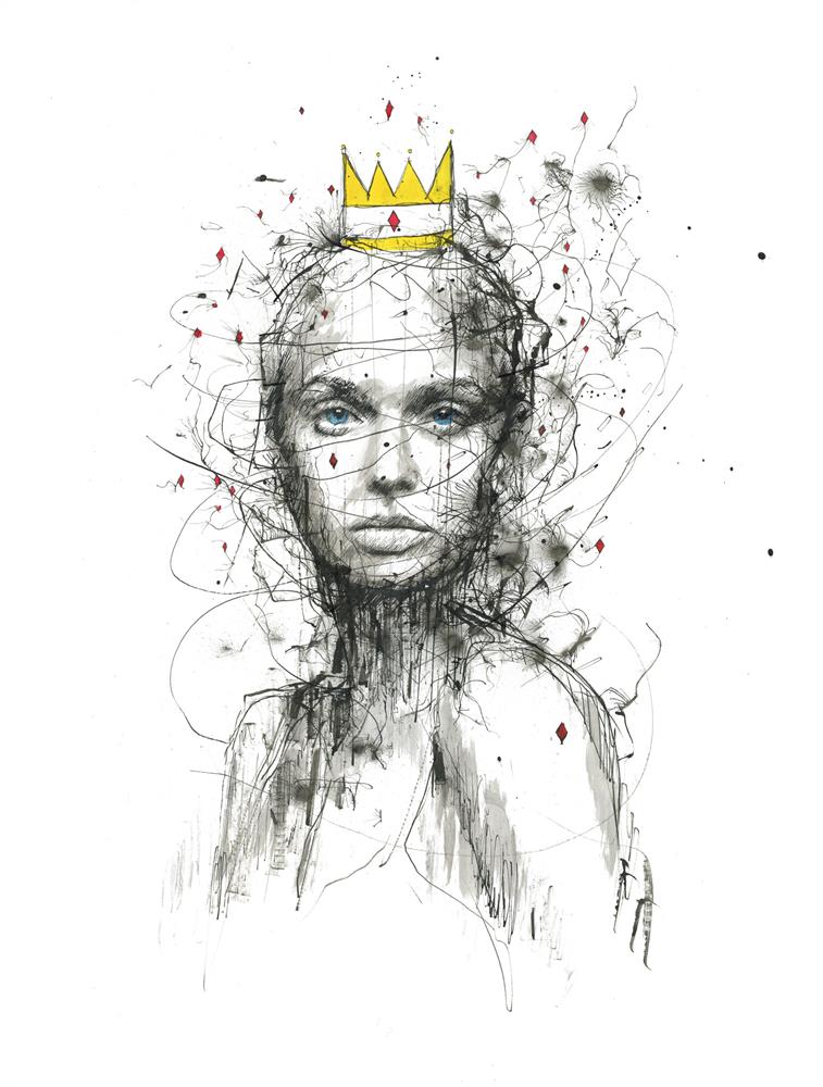 Scott Tetlow | The Queen Of Diamonds | Original British Art - EB London