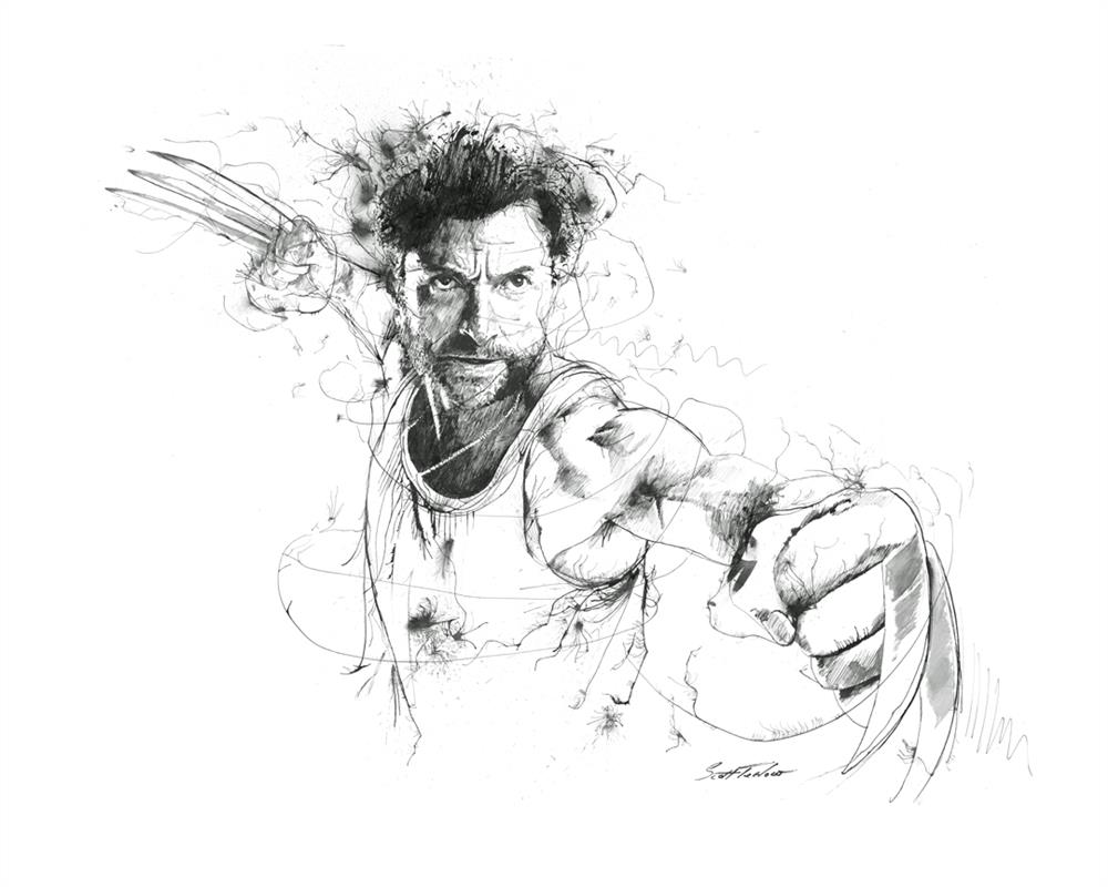 Scott Tetlow | The Wolverine - Miniature | Limited Edition British Art - EB London