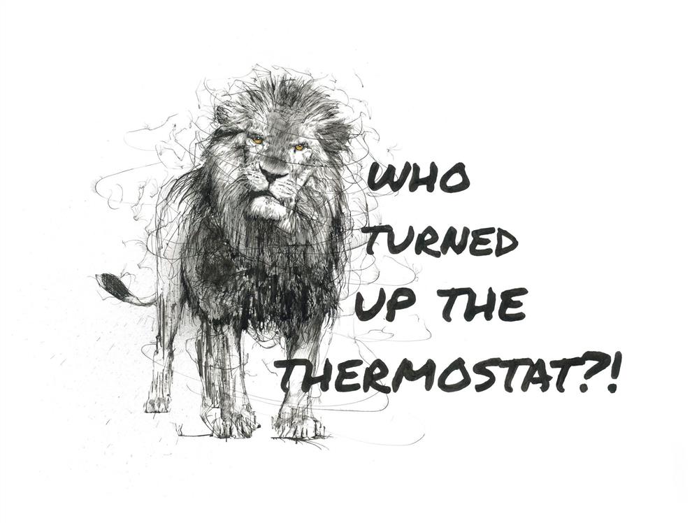 Scott Tetlow | Who Turned Up The Thermostat?! | Original British Art - EB London