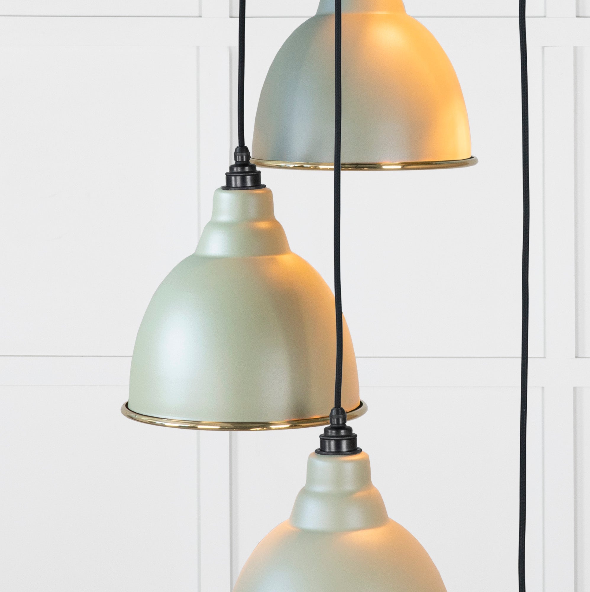 Smooth Brass Brindley Cluster Pendant | Tump - From the Anvil - EB London
