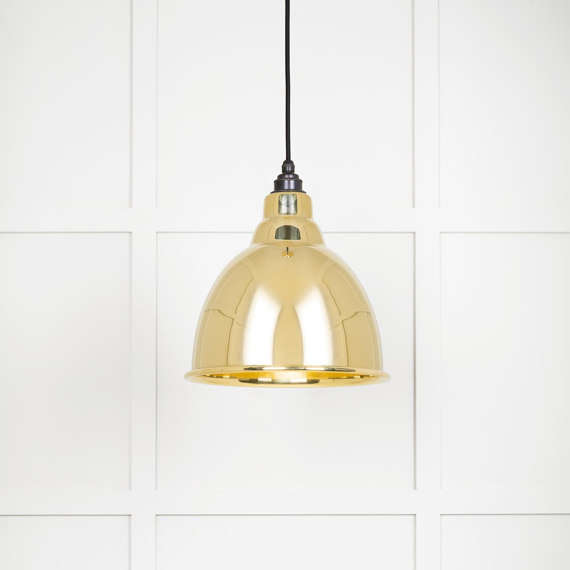 Smooth Brass Brindley Pendant | Bare - From The Anvil - EB London