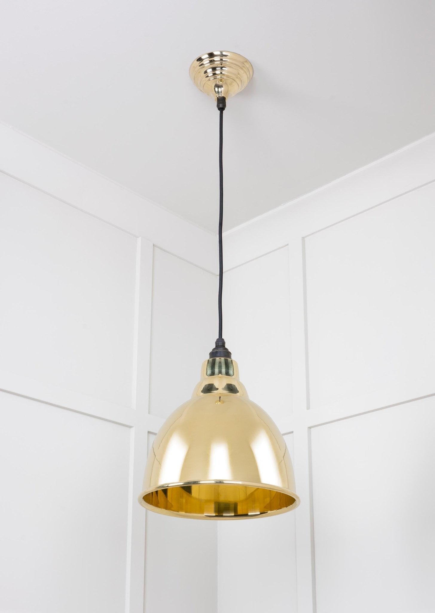 Smooth Brass Brindley Pendant | Bare - From The Anvil - EB London