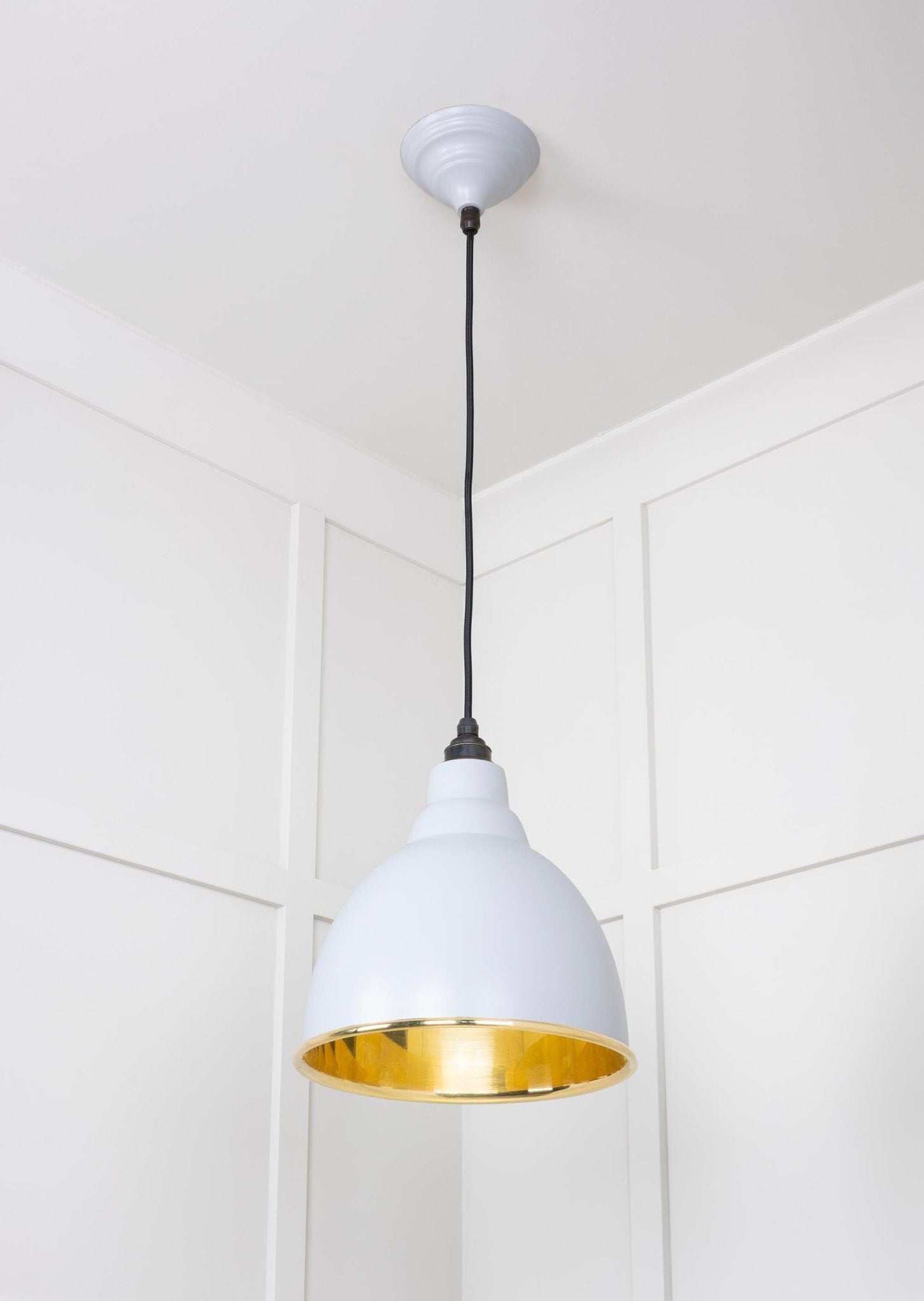 Smooth Brass Brindley Pendant | Birch - From The Anvil - EB London