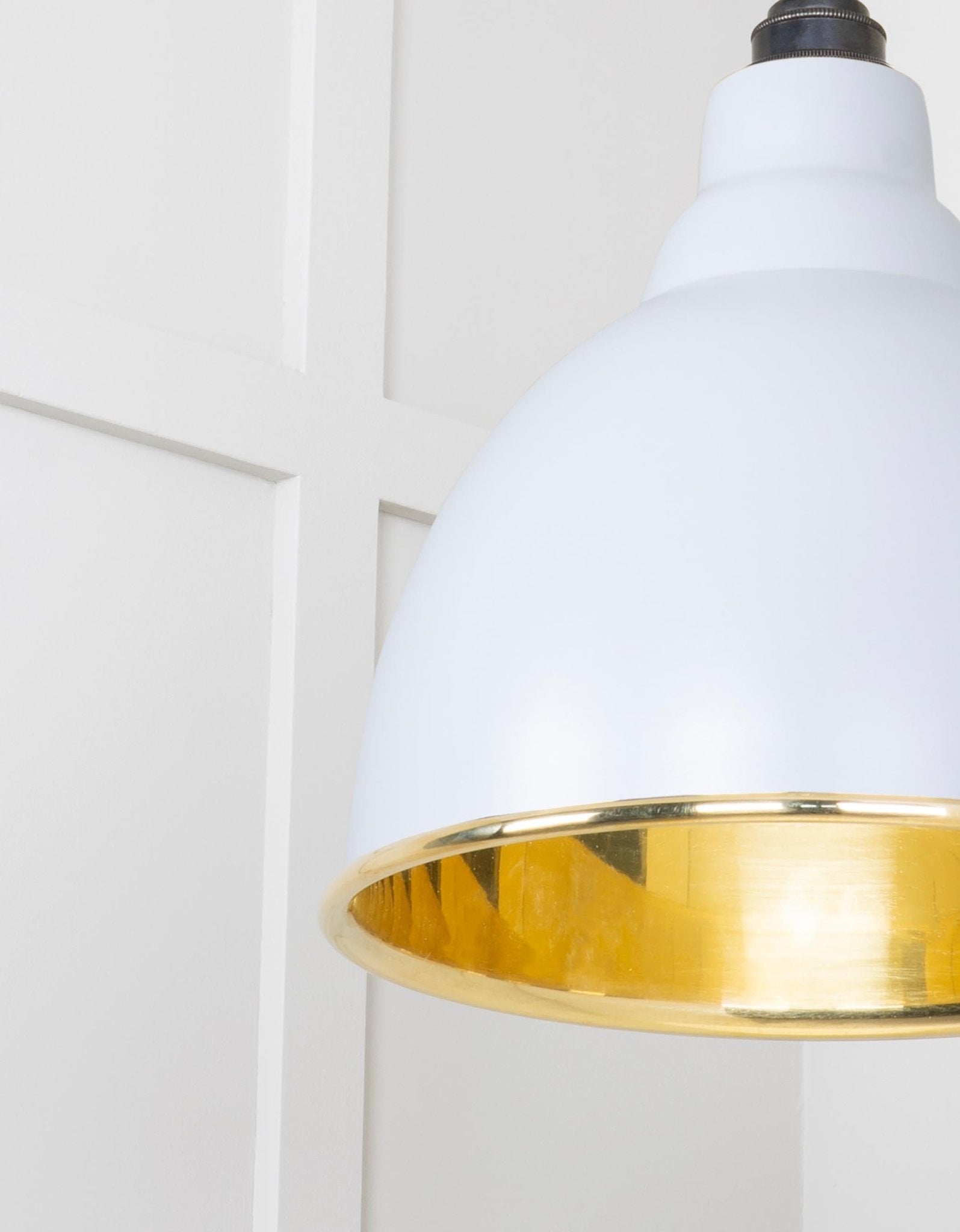 Smooth Brass Brindley Pendant | Birch - From The Anvil - EB London