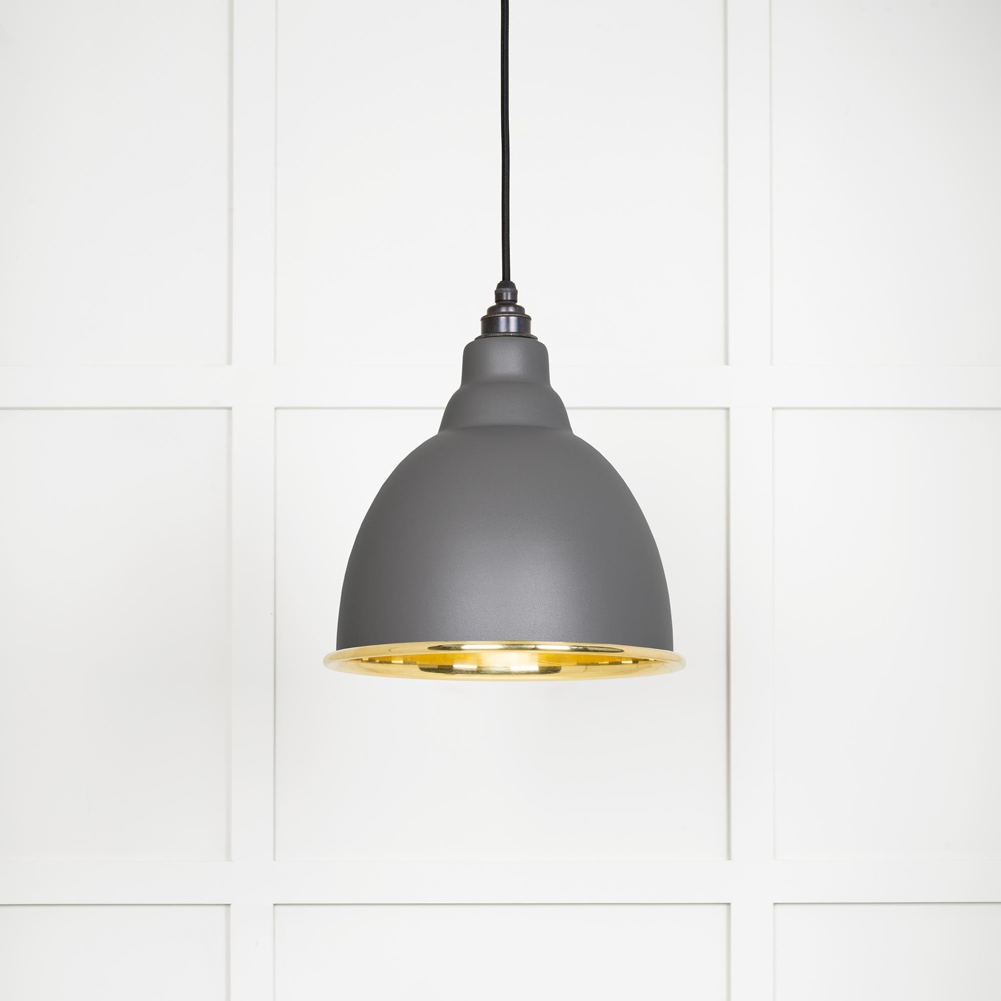 Smooth Brass Brindley Pendant | Bluff - From The Anvil - EB London