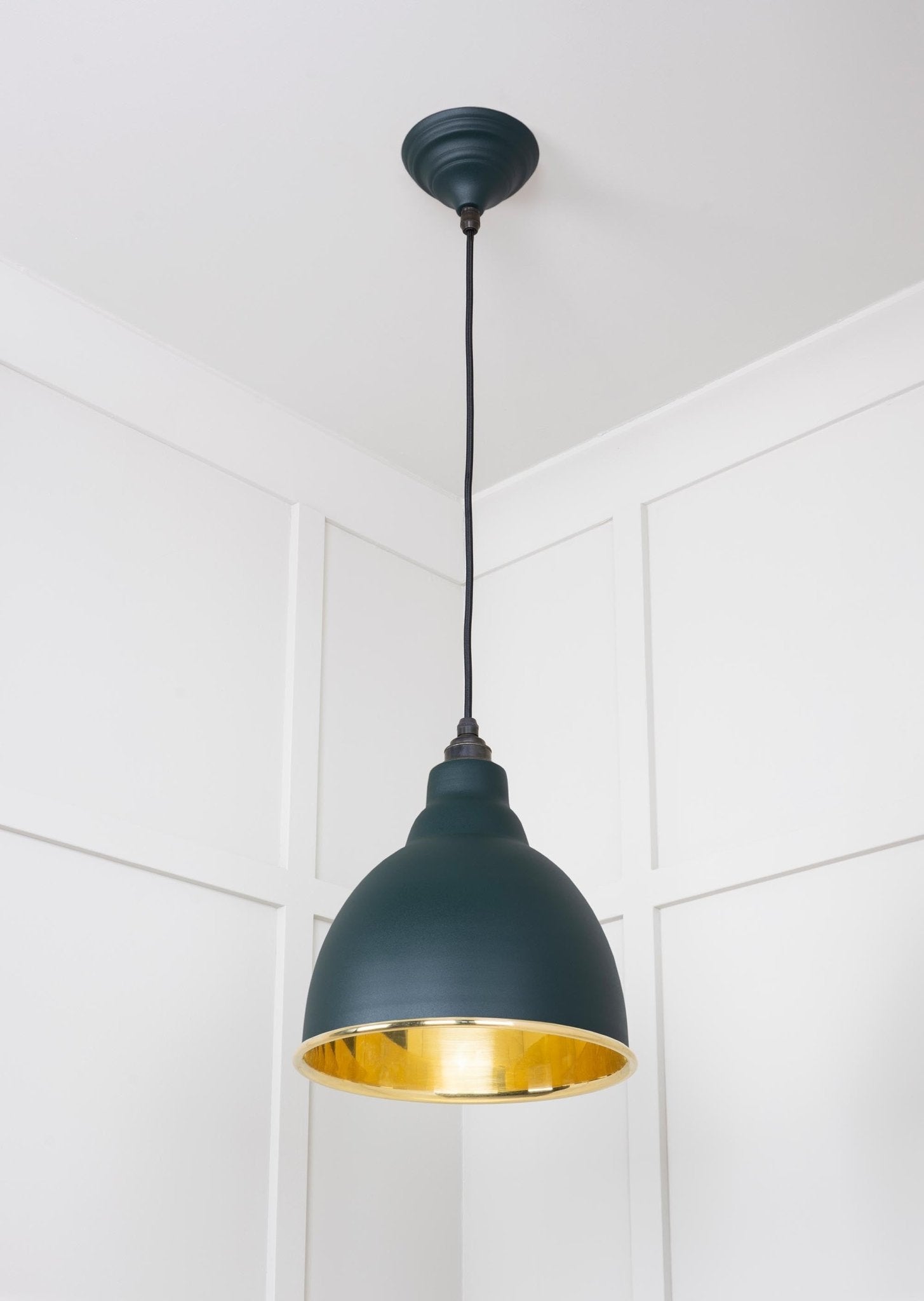 Smooth Brass Brindley Pendant | Dingle - From The Anvil - EB London