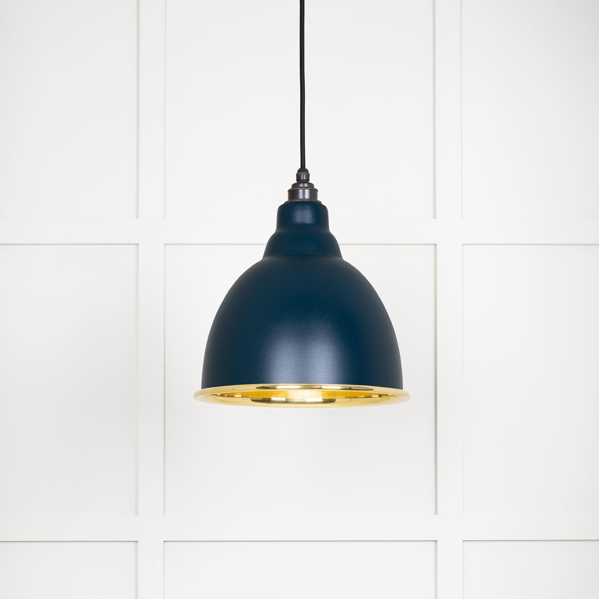 Smooth Brass Brindley Pendant | Dusk - From The Anvil - EB London