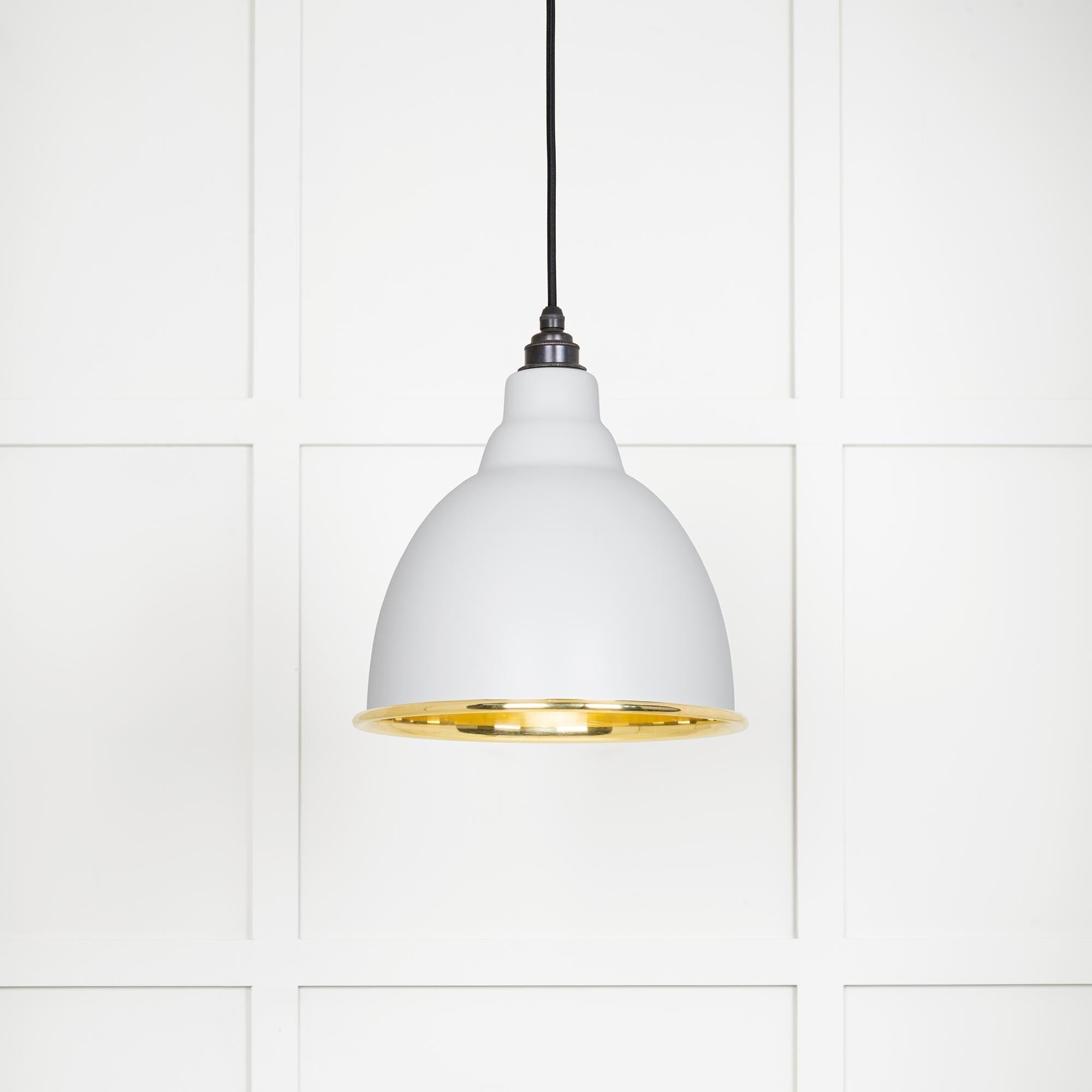Smooth Brass Brindley Pendant | Flock - From The Anvil - EB London