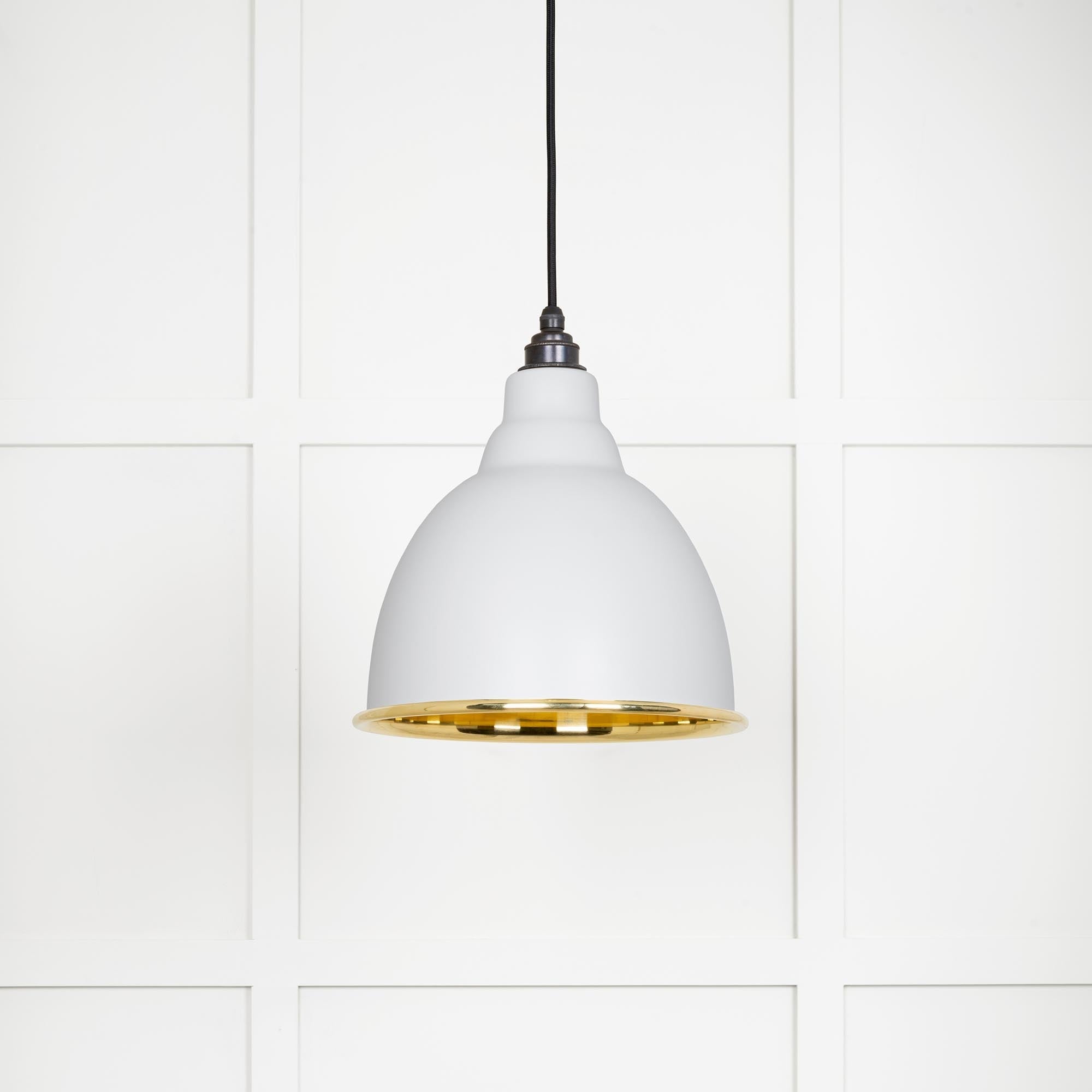 Smooth Brass Brindley Pendant | Flock - From The Anvil - EB London