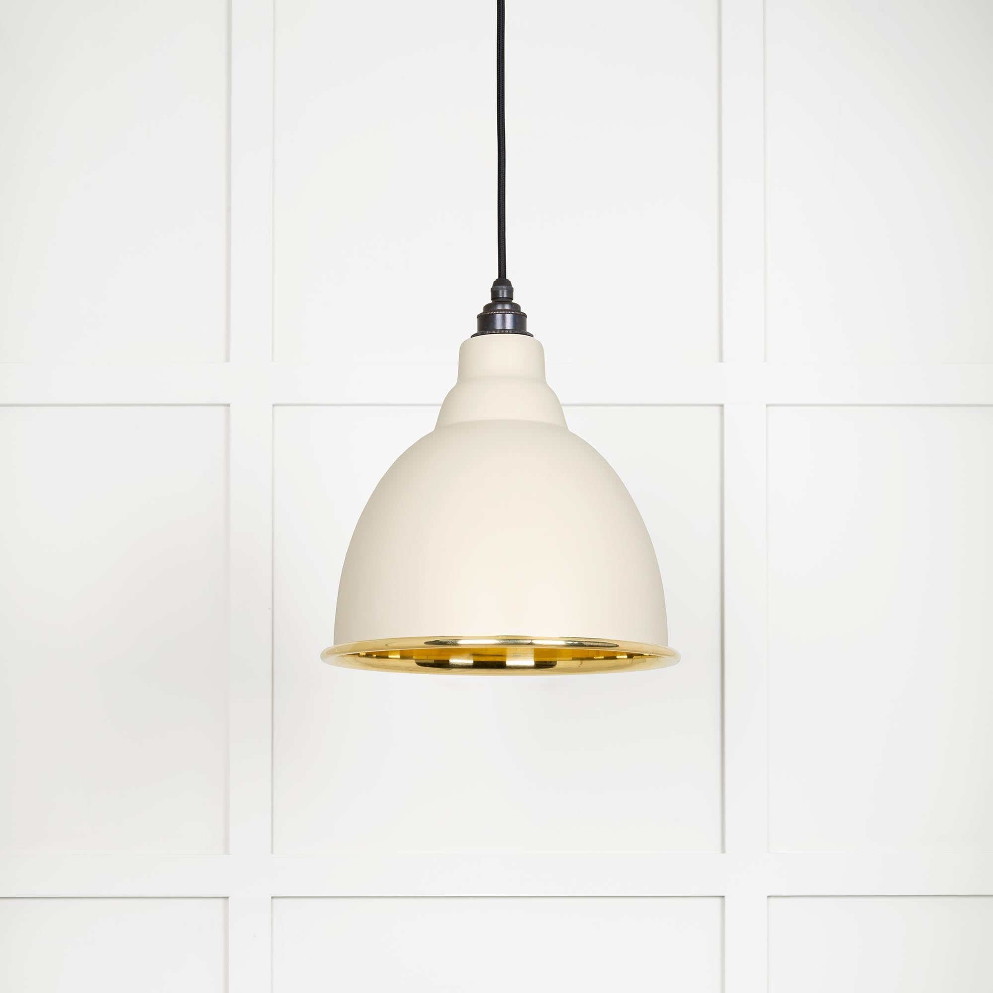 Smooth Brass Brindley Pendant | Teasel - From The Anvil - EB London