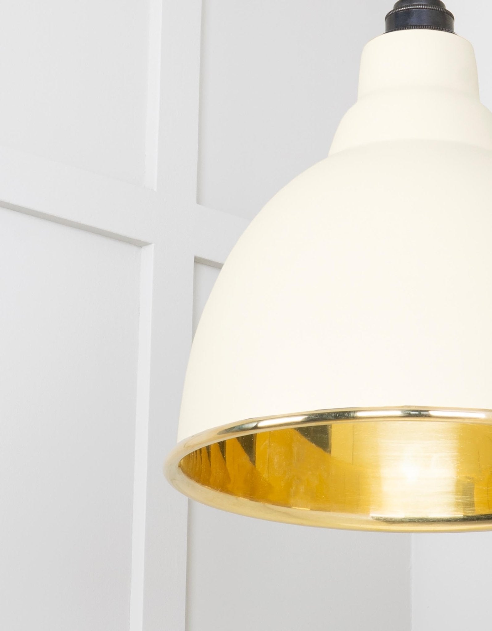 Smooth Brass Brindley Pendant | Teasel - From The Anvil - EB London