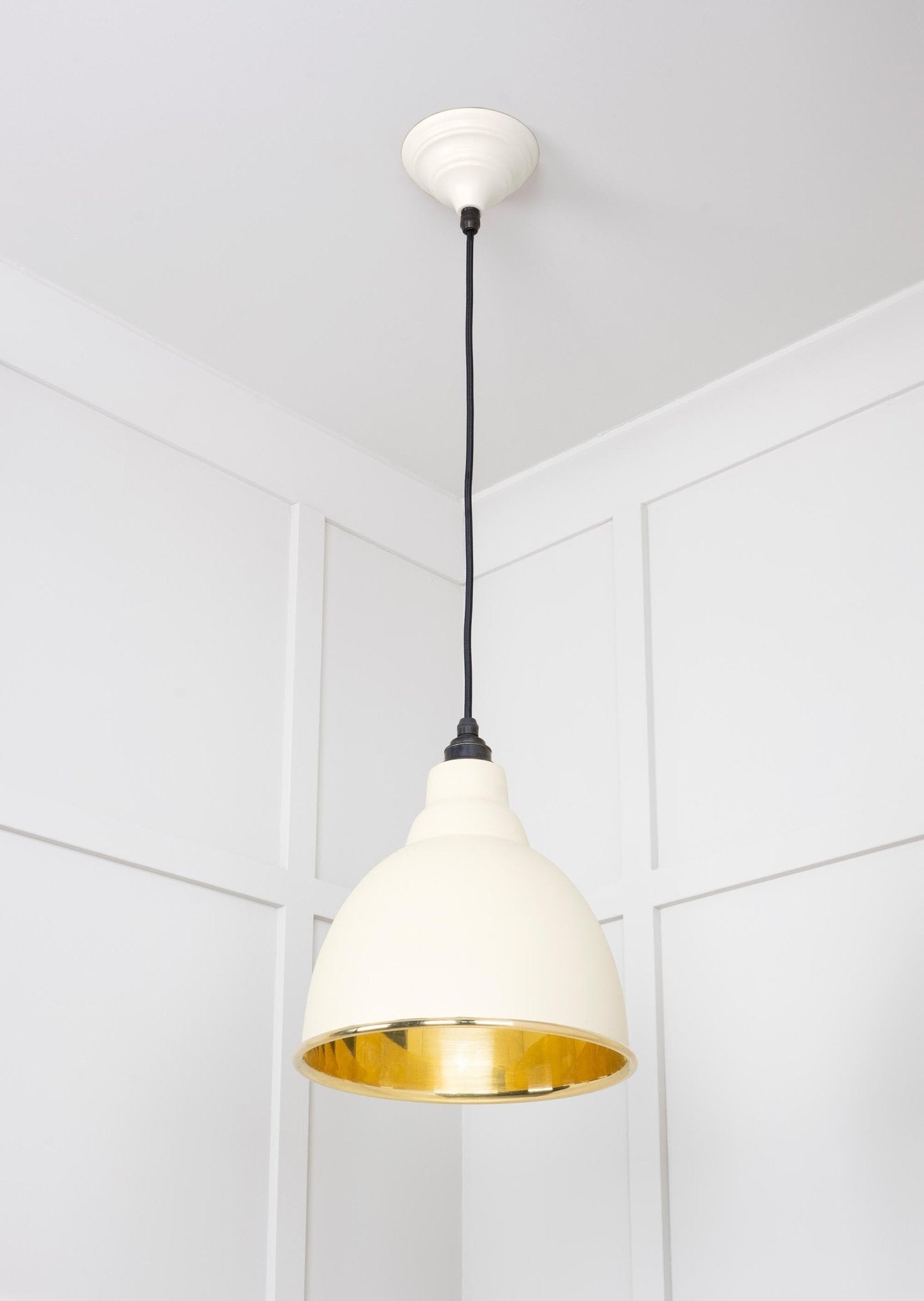 Smooth Brass Brindley Pendant | Teasel - From The Anvil - EB London