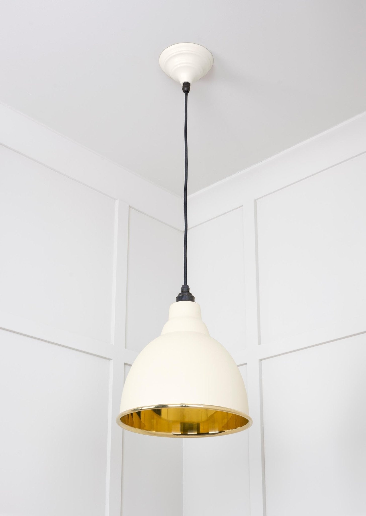 Smooth Brass Brindley Pendant | Teasel - From The Anvil - EB London