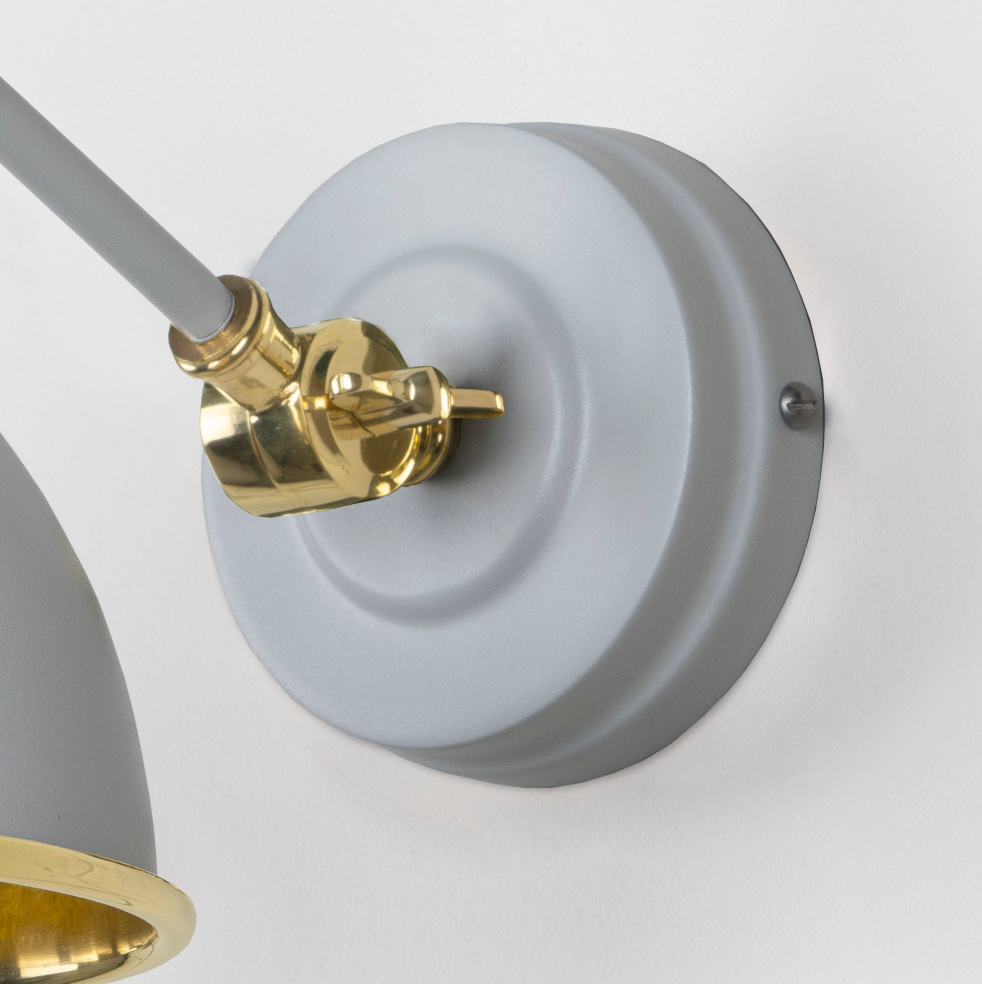 Smooth Brass Brindley Wall Light | Smooth Brass Birch - From the Anvil - EB London